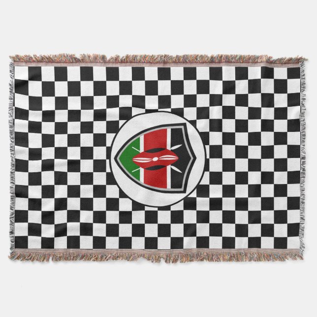 Kenyas flagga äckfilt filt (Framsidan)