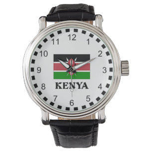 Kenyas flagga armbandsur