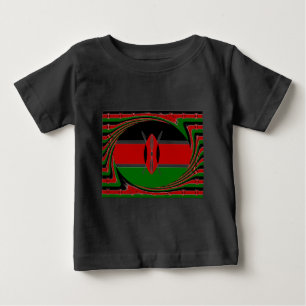 Kenyas Flagga Art - Patriotisk och modern design T Shirt