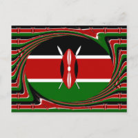Kenyas Flagga Art - Patriotisk och modern design