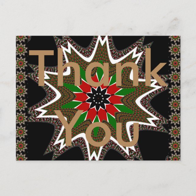 Kenyas flagga Färger Konsttryck/Grafik Vykort (Framsida)