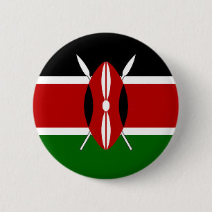 Kenyas flagga knapp