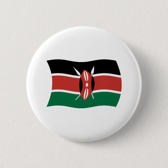 Kenyas flagga knapp (Framsida)