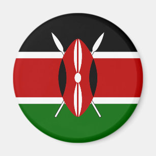 Kenyas flagga magnet