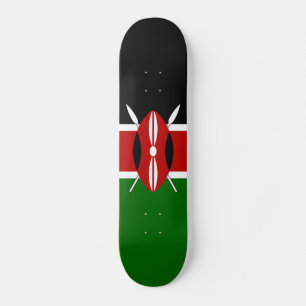Kenyas flagga mini skateboard bräda 18,5 cm