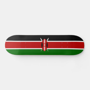 Kenyas flagga mini skateboard bräda 18,5 cm
