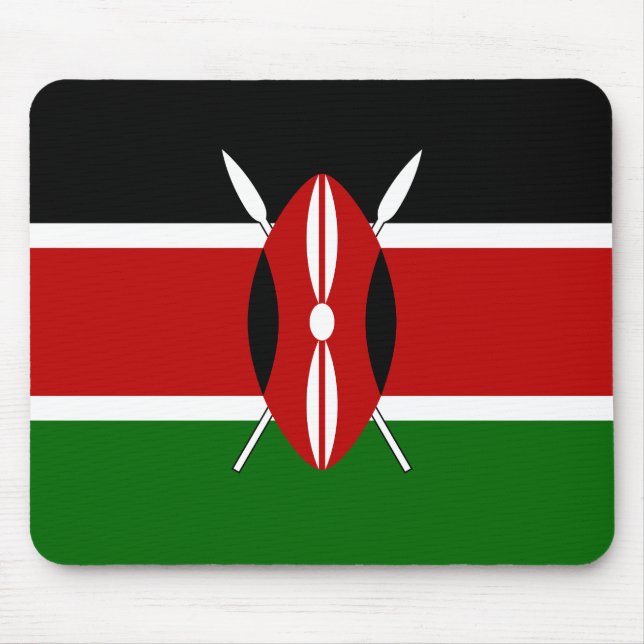 Kenyas flagga musmatta (Framsidan)