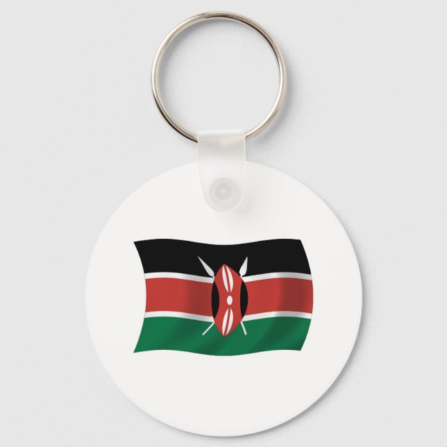 Kenyas flagga Nyckelring (Framsida)
