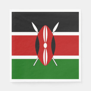 Kenyas flagga pappersservett