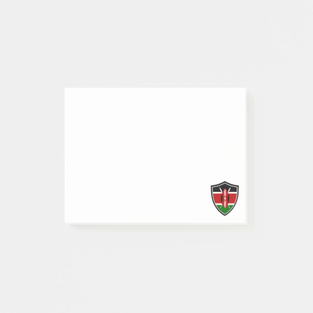 Kenyas flagga post-it block (Framsida)