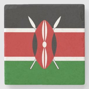 Kenyas flagga stenunderlägg