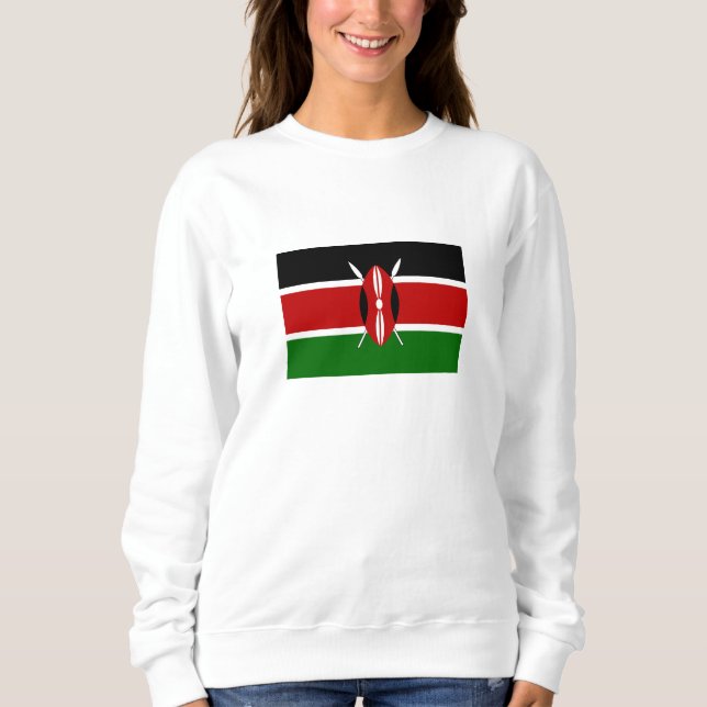Kenyas flagga t shirt (Framsida)