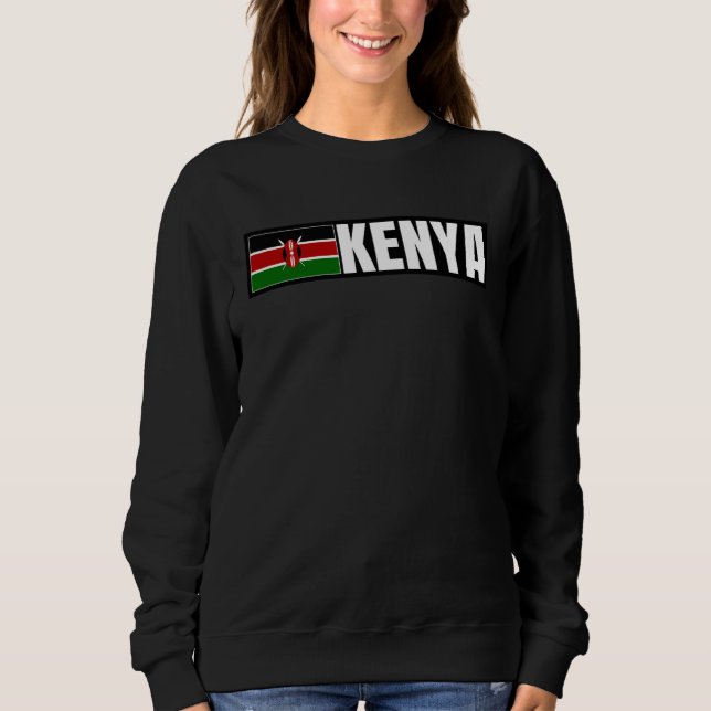 Kenyas flagga t shirt (Framsida)