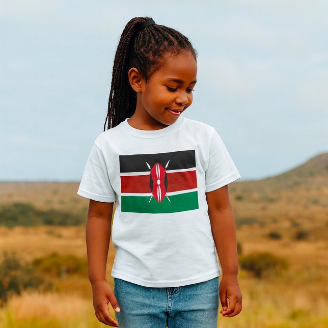 Kenyas flagga t shirt (Skapare uppladdad)
