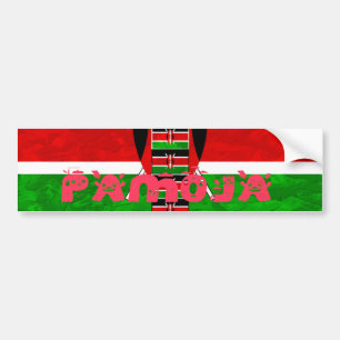 Kenyas Flagga: Tuko Pamoja - Uniity Art Design Bildekal