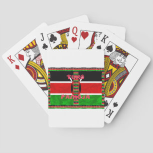 Kenyas Flagga: Tuko Pamoja - Uniity Art Design Casinokort