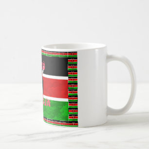 Kenyas Flagga: Tuko Pamoja - Uniity Art Design Kaffemugg
