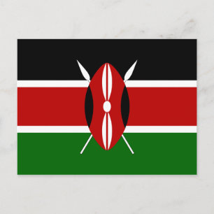 Kenyas Flagga-vykort Vykort