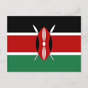 Kenyas Flagga-vykort Vykort