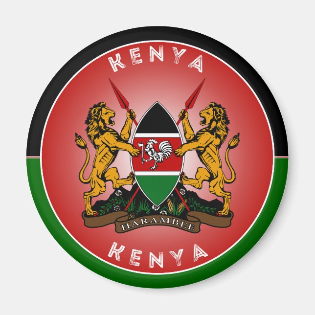 Kenyas kulturarvssymbol magnet (Framsidan)