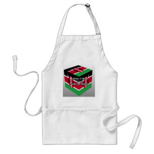Kenyas nationella Flagga Design Black Red-Grönt Förkläde