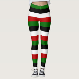 Kenyas nationella Flagga-Vågrät stripe Leggings