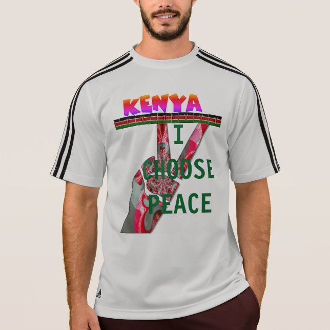 Kenyas presidentval I väljer fred T-shirt (Framsida)