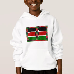 Kenyas sjölösa Flaggor Gräns Ramar Art Skriv ut T-shirt