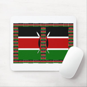 Kenyas sjölösa Flaggor gräns ramar Musmatta