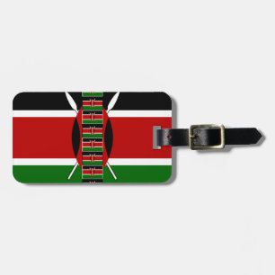 Kenyas sjölösa minister Flaggor Gräns Ramar Art Bagagebricka