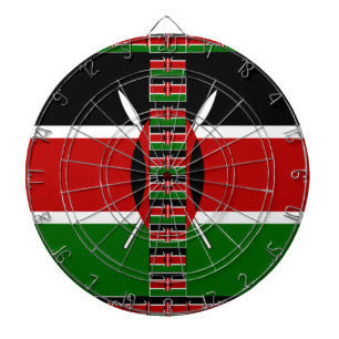 Kenyas sjölösa minister Flaggor Gräns Ramar Art Darttavla