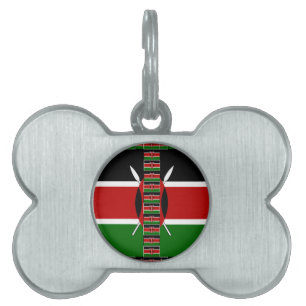 Kenyas sjölösa minister Flaggor Gräns Ramar Art Namnbricka Husdjur