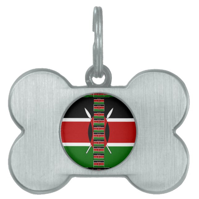 Kenyas sjölösa minister Flaggor Gräns Ramar Art Namnbricka Husdjur (Framsidan)