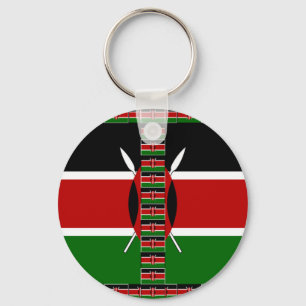 Kenyas sjölösa minister Flaggor Gräns Ramar Art Nyckelring