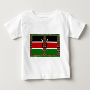 Kenyas sjölösa minister Flaggor Gräns Ramar Art T-shirt