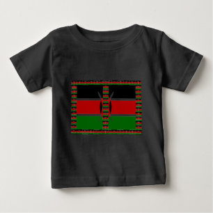Kenyas sjölösa minister Flaggor Gräns Ramar Art Tee Shirt