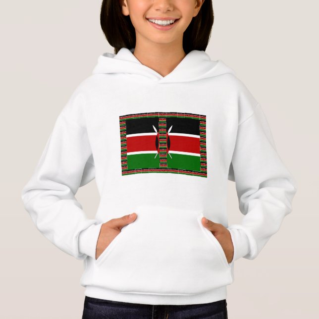 Kenyas sjölösa minister Flaggor Gräns Ramar Art Tee Shirt (Framsida)