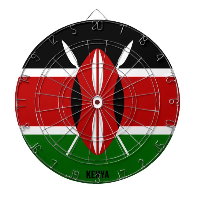 "Kenyas Strejkor!" Patriotic Dart Board Darttavla (Framsidan)