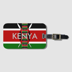 Kenyas svarta Grönt Flaggor gräns ramar Bagagebricka