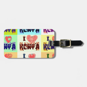 Kenyas Travel Souvenir Pop Art Skriv ut Bagagebricka