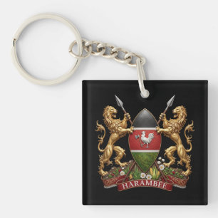 Kenyas vapen symbol emblem land flagga lejon