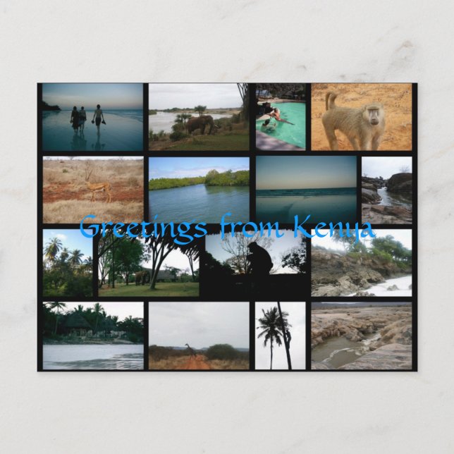 Kenyas vykort (Framsida)