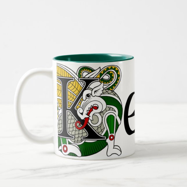 Keogh Celtic drakemugg Två-Tonad Mugg (Vänster)