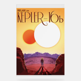 Kepler-16b: Binär solnedgång Fin konst rymden