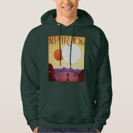 Kepler-16b: Binär solnedgång i rymden Fine Art Hoodie