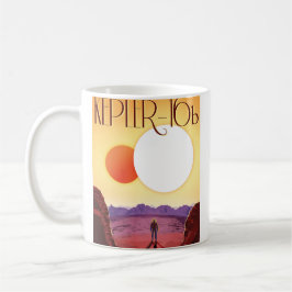 Kepler-16b: Binary Solar Sunset Fine Art Space Kaffemugg