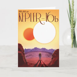 Kepler-16b: Binary Solar Sunset Fine Art Space Kort