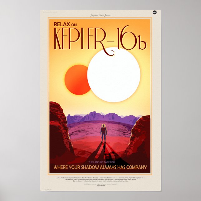 Kepler-16b Poster (Framsidan)