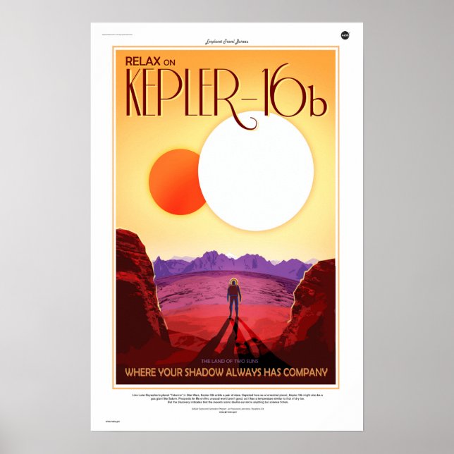 Kepler-16b Poster (Framsidan)