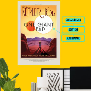 Kepler-16b - Rymdturism Poster